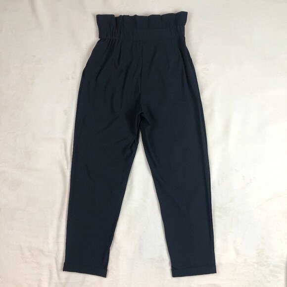 ONA by YOON CHUNG Paper Bag Stretch Pant Black NWT - Picture 7 of 11